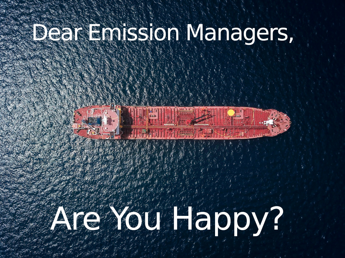 Dear emission manager, are you happy?